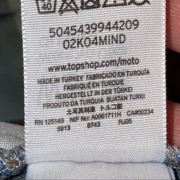 TopShop | High Rise Skinny Moto Jean - Picture 9 of 9